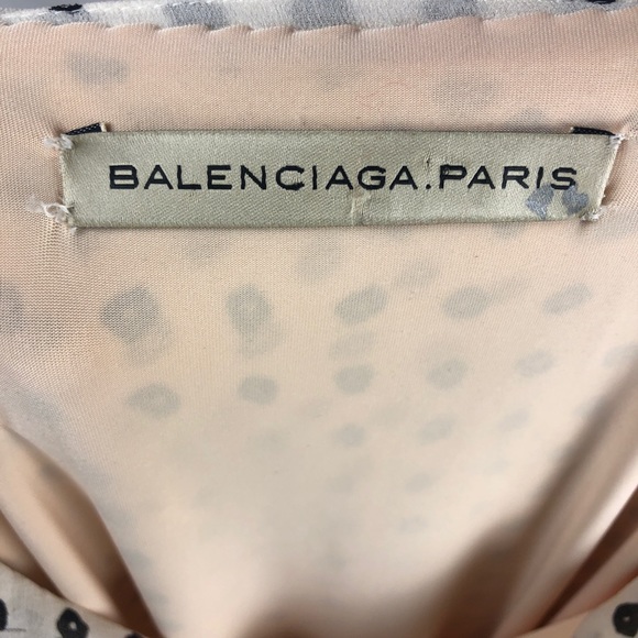 🌻 [Vintage] Balenciaga polkadot silk dress - Picture 6 of 8